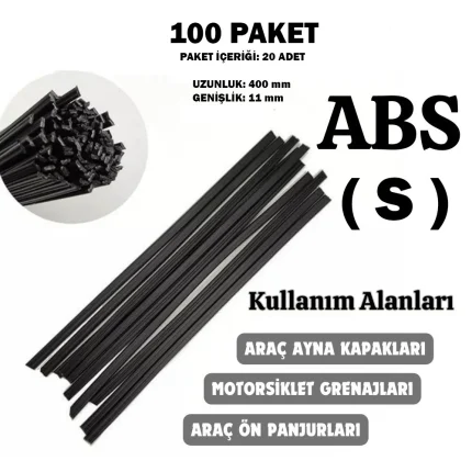 Plastik Kaynak Elektrodu ABS ( S ) 100 PAKET / 2000 ADET